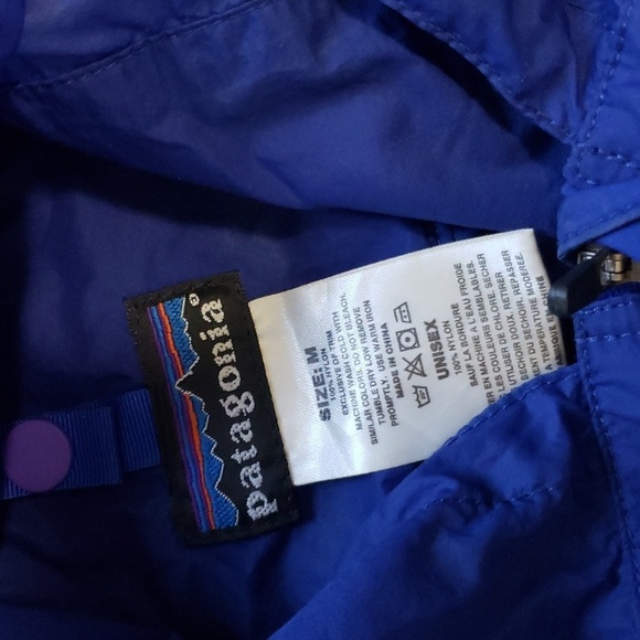 Patagonia unisex electric blue pullover light weight packable jacket medium - Picture 9 of 10